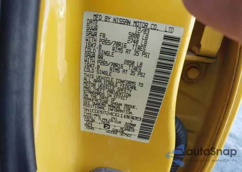 2004 Nissan Xterra Xe from USA, damaged, VIN 5N1ED28T24C610809